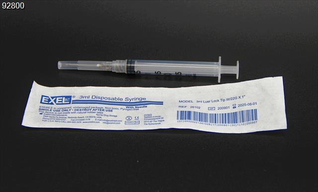 Syringe 3cc Monoject Safety (22g x 1")  100 Ea/Bx
